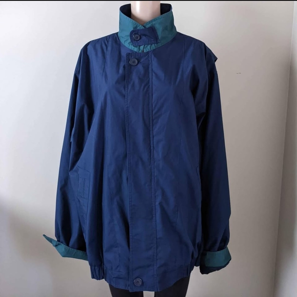 London Fog Blue Jacket, Men's Large
